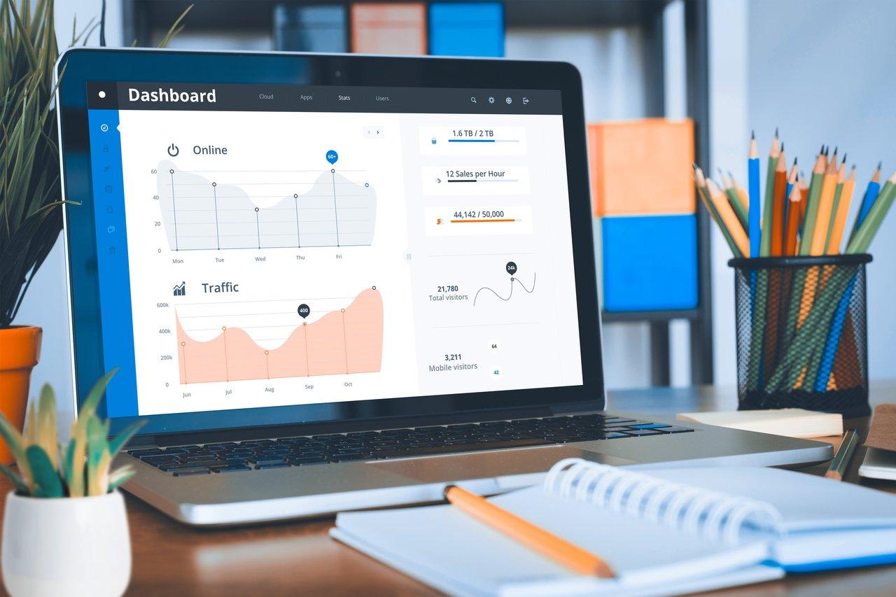 Graphique illustrant l'évolution des KPIs et l'optimisation budgétaire d'une campagne marketing avec dashboard.